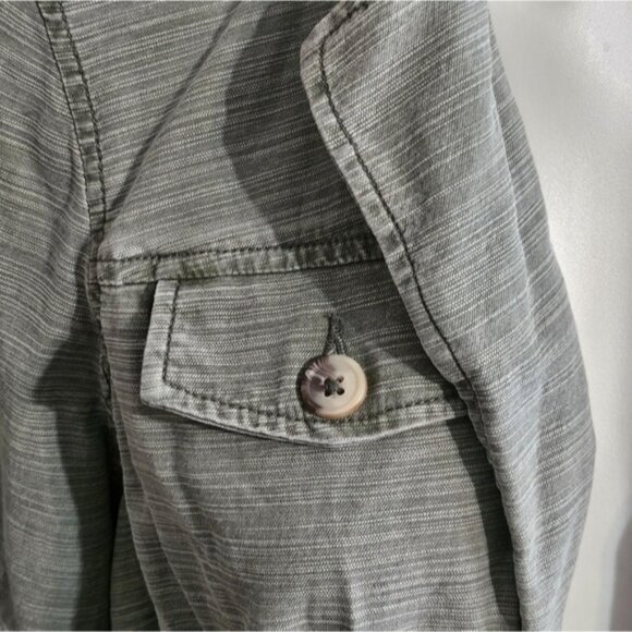 Lane Bryant Cinch Waist Utility Jacket Army Green Size 14 - Picture 9 of 14